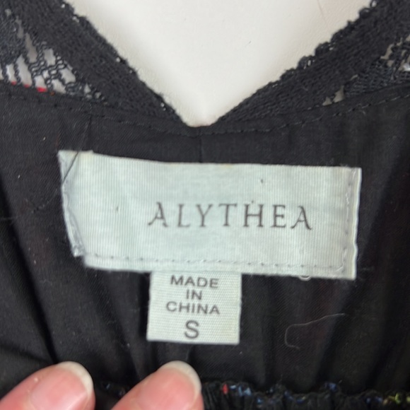 Alythea Floral Multicolour Party Dress with Tulle Underlay - Picture 9 of 12